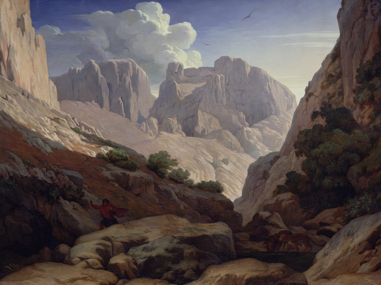 مضيق الأطلس ، 1843 بواسطة بول جان فلاندرين