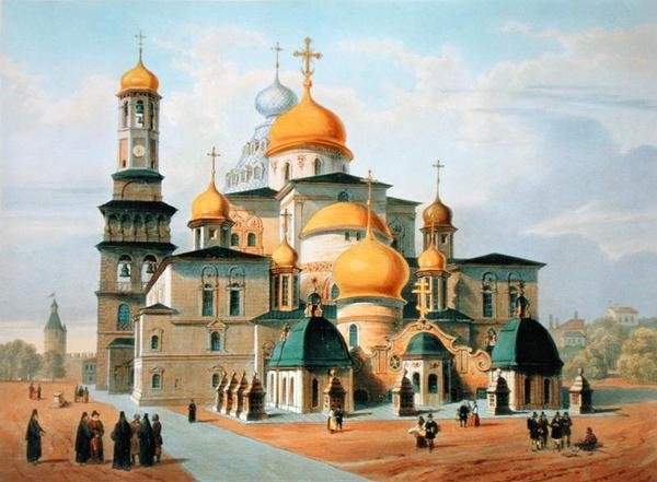 نوفي القدس بالقرب من موسكو ، طبعها لويس بيير ألفونس بيشبويس (1801-1850) ، 1830 بواسطة بول ماري روسيل