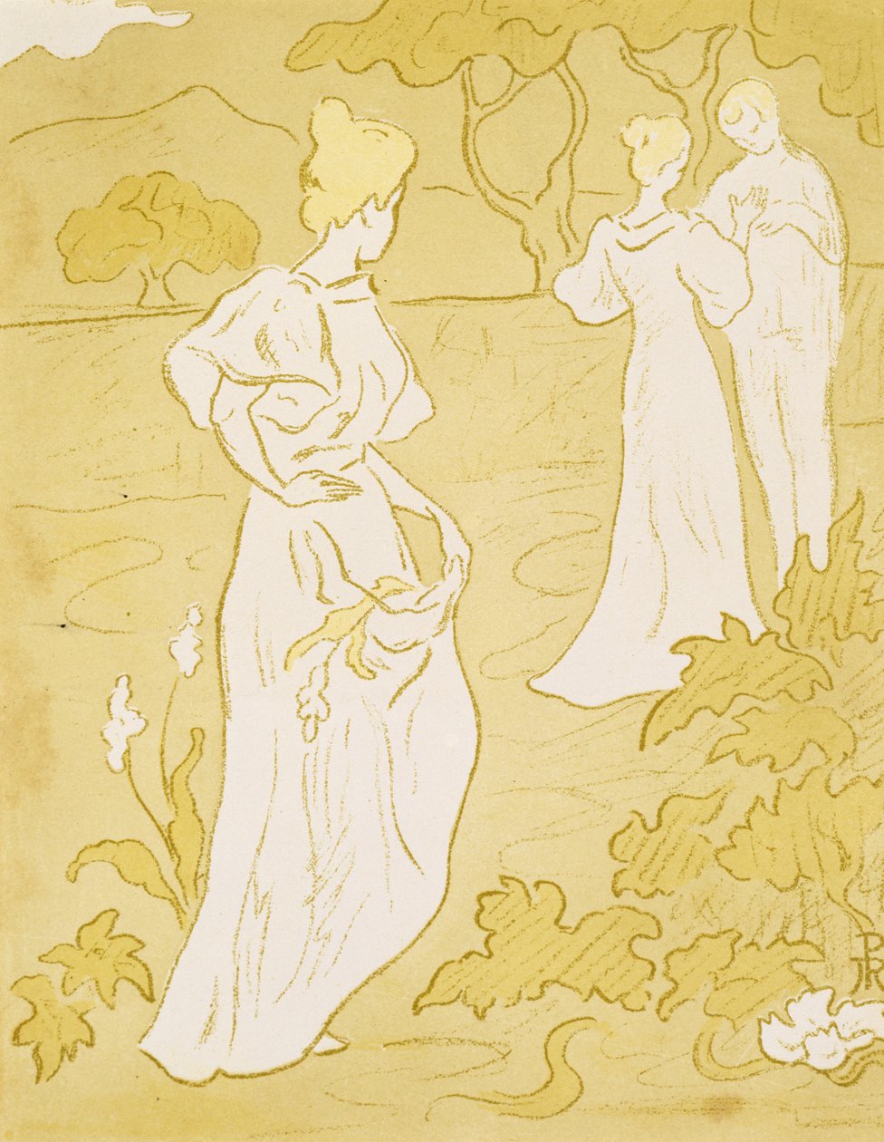 Tristesse (الحزن) ، 1896 (الطباعة الحجرية بالألوان) بواسطة بول إيلي رانسون