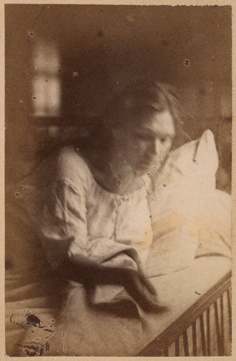 صرع هستيري ، هجوم ، مرحلة نهائية ، هذيان حزين ، رسم توضيحي من "Iconographie Photographique de La Salpetriere" بقلم بورنفيل وآخرون ريجنارد ، اللوحة الحادية والعشرون ، باريس ، 1876 (طباعة زخرفية بواسطة بول ريجنارد