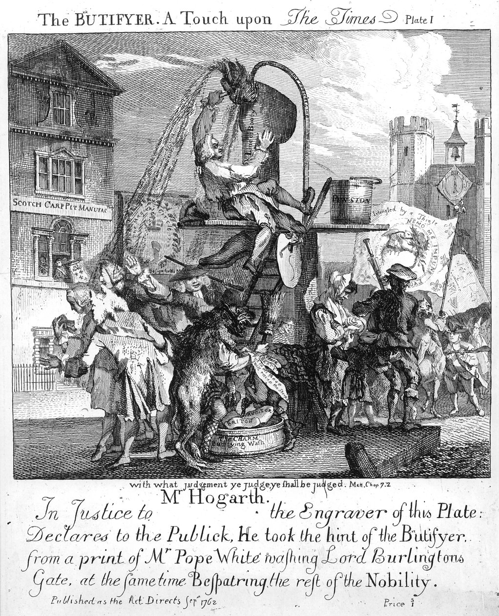 The Butifyer ، لمسة على التايمز ، 1762 بواسطة بول ساندبي