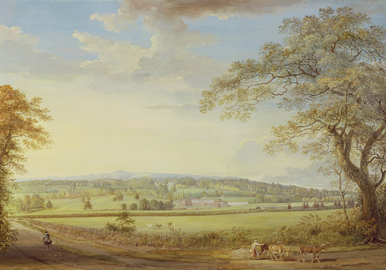 طاحونة Whatman Turkey في كينت ، 1794 (الغواش ، لون الجسم ، مرحاض وقلم رصاص على ورق موضوع على قماش) بواسطة بول ساندبي