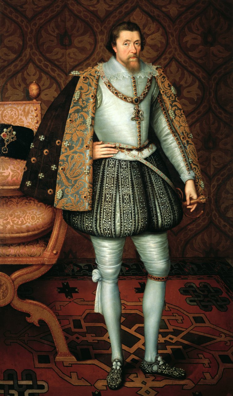 الملك جيمس الأول ملك إنجلترا (1566-1625) بواسطة بول فان سومر
