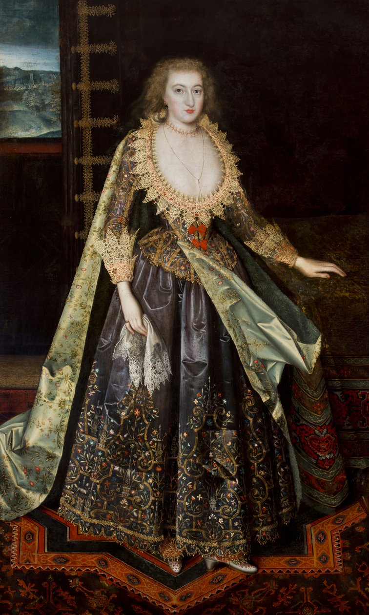 سيدة تدعى مارغريت ستيوارت ، كونتيسة نوتنغهام ، c.1620 بواسطة بول فان attr.to سومر