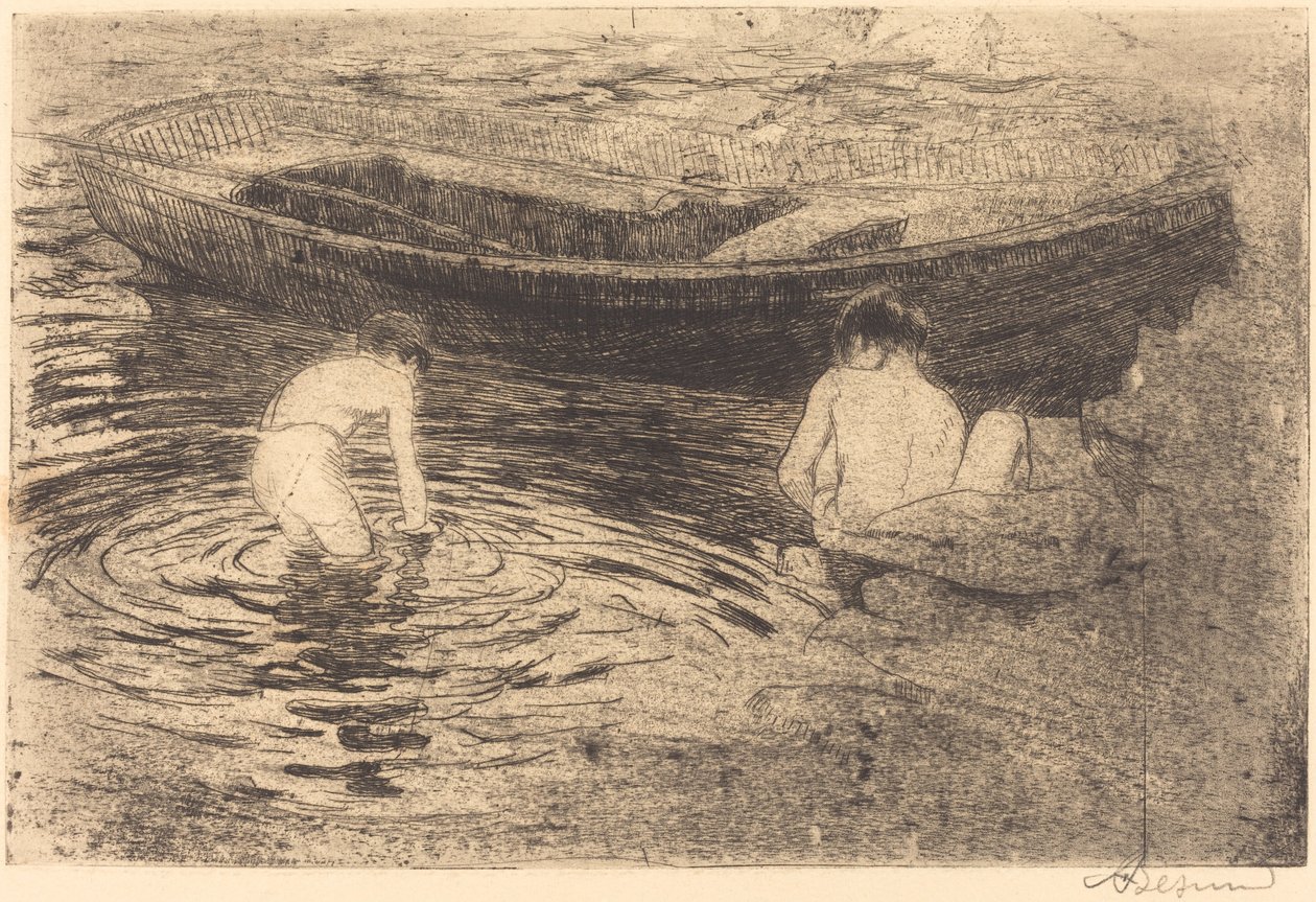 الاستحمام في Talloires Bathing في Talloires ، 1888. بواسطة بول ألبرت بيسنارد