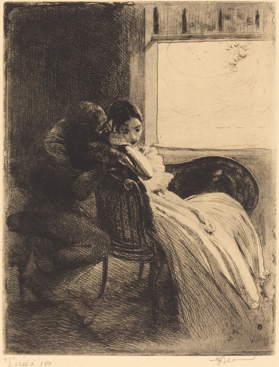 المغازلة ، ج. 1886. بواسطة بول ألبرت بيسنارد