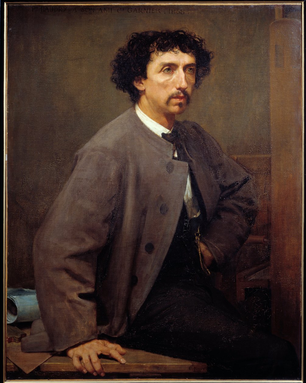 صورة تشارلز غارنييه ، المهندس المعماري الفرنسي (1825 - 1898). لوحة بول بودري (1828-1885) بواسطة بول بودري