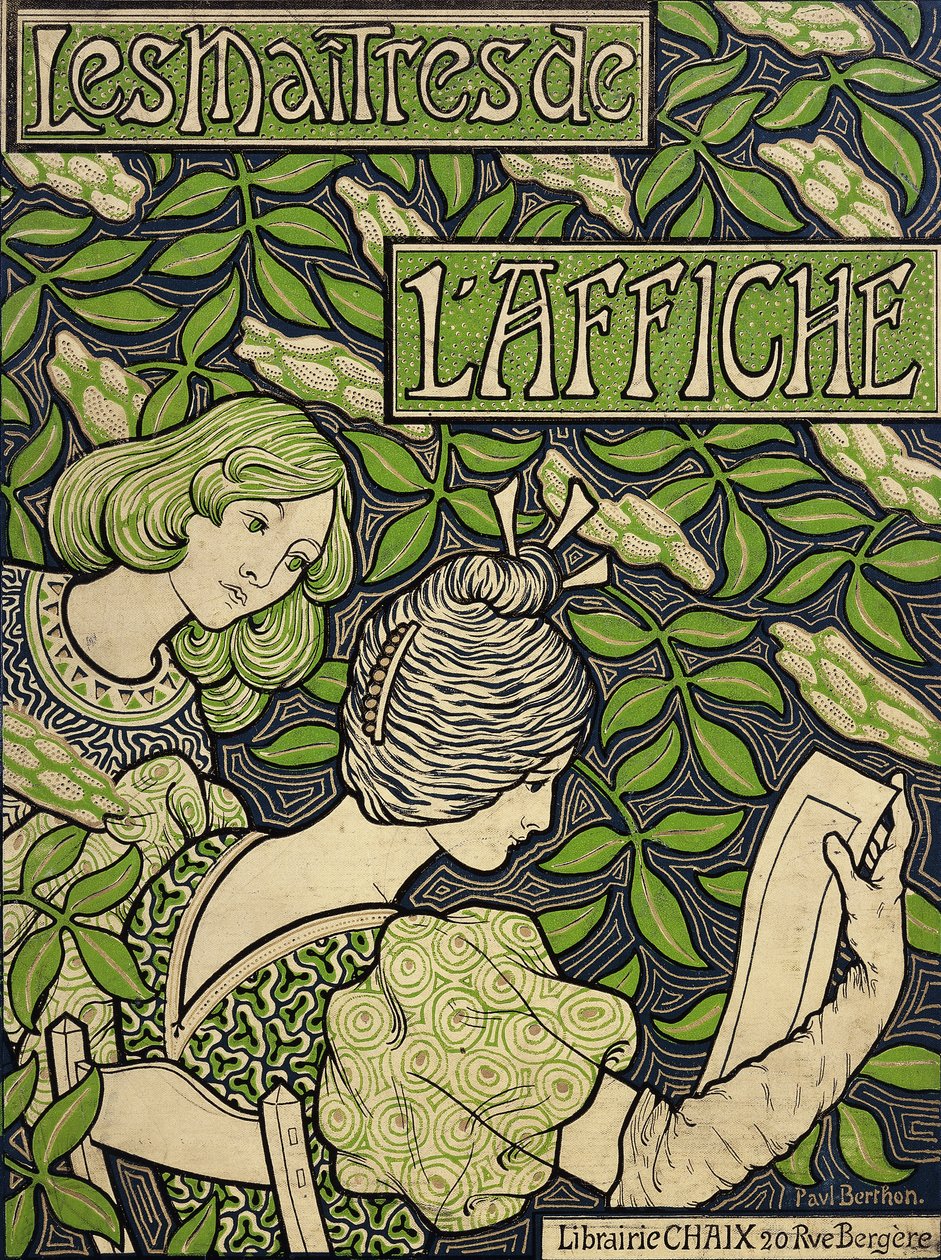 صفحة العنوان من سادة الملصق ، المجلد الرابع ؛ Les Maitres de l "Affiche ، المجلد الرابع ، 1896-1900 بواسطة بول بيرثون