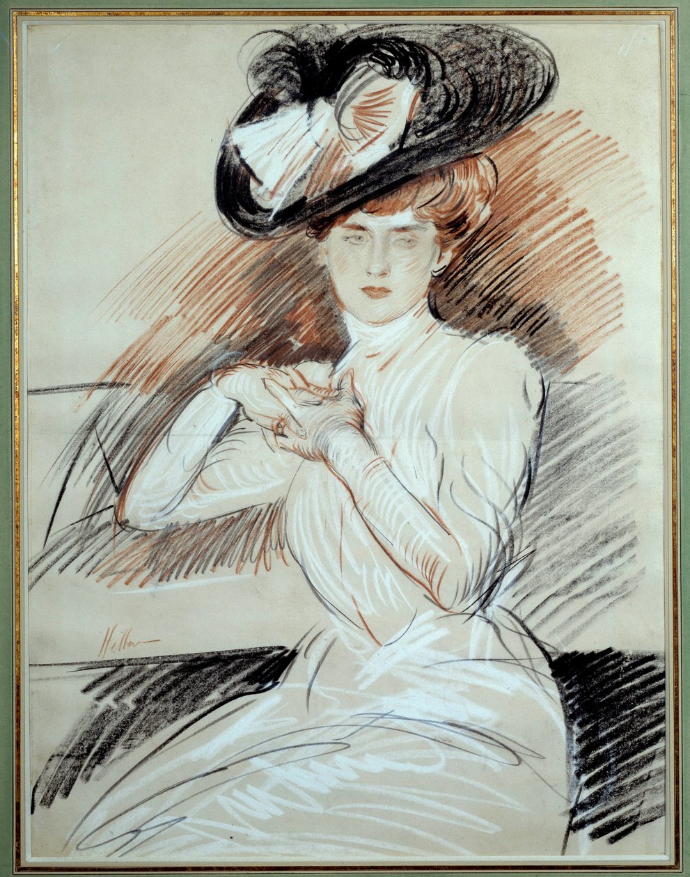 مدام هيليو. رسم بول حلو (1859-1927) ، القرن العشرين. بايون ، متحف بونات بواسطة بول سيزار هيليو