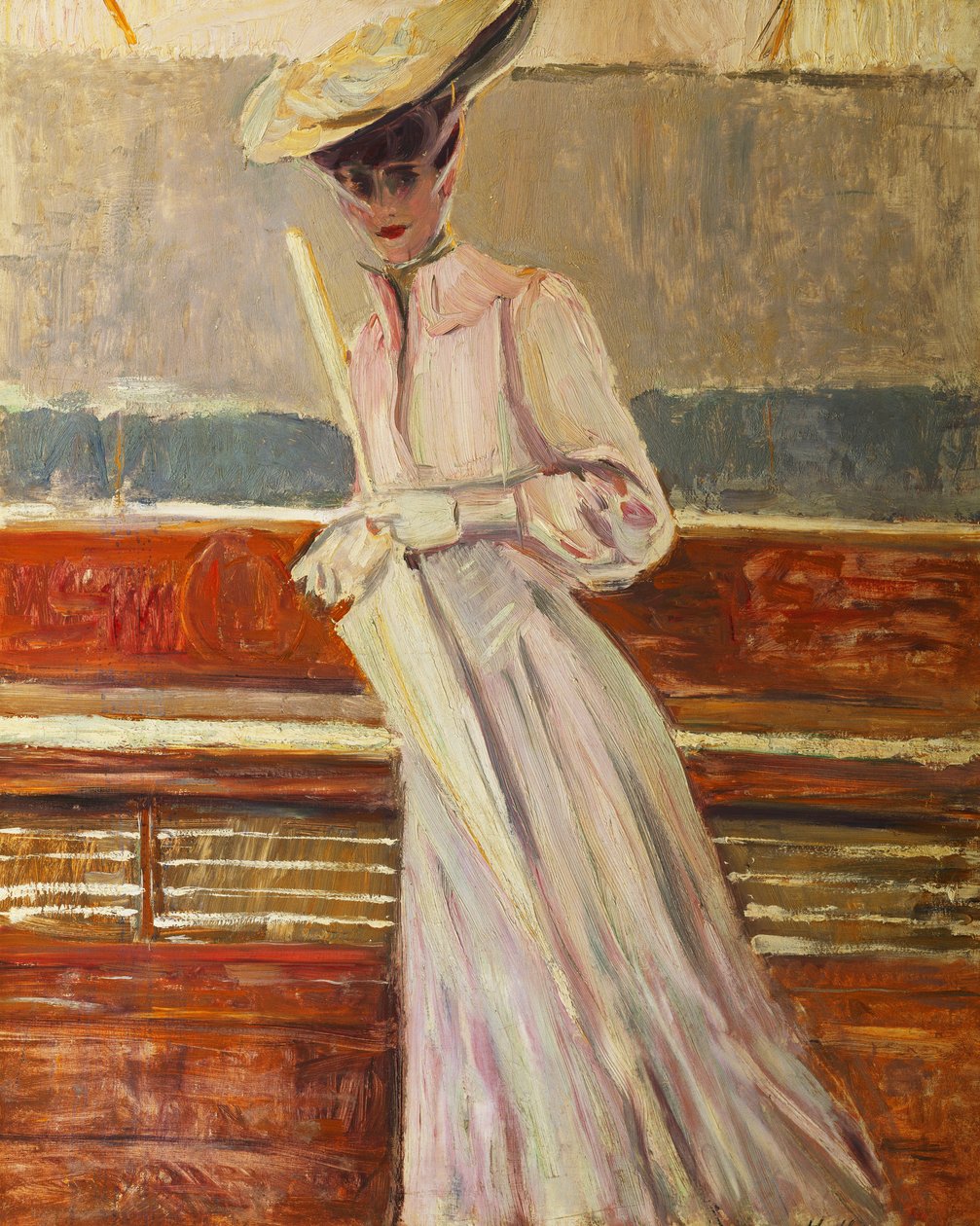 مدام Helleu على يخت إتوال ، 1902 ج بواسطة بول سيزار هيليو