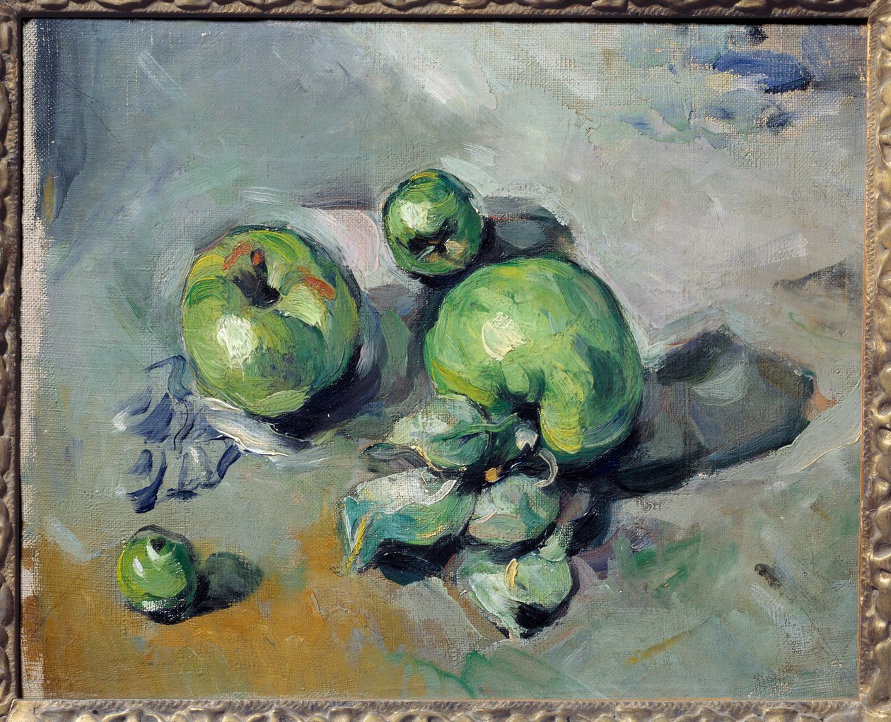 التفاح الأخضر. لوحة بول سيزان (1839-1906) بواسطة بول سيزان