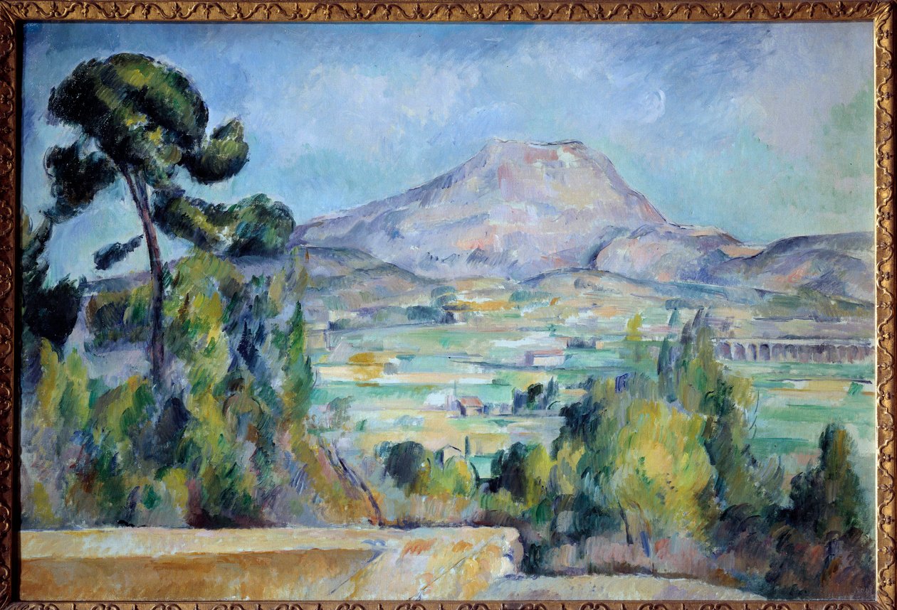 La montagne sainte Victoire لوحة بول سيزان (1839-1906) 1887-1890 صن. 0.65x0.92 م باريس ، متحف دورسيه - جبل سانت فيكتوار. لوحة بول سيزان (1839-1906) بواسطة بول سيزان