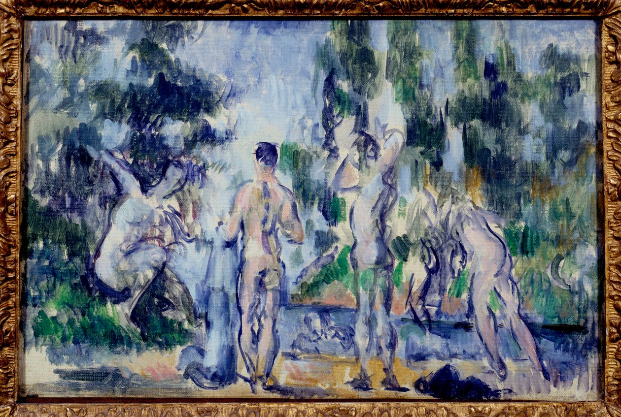 لوحة ليه باثرز لبول سيزان (1839-1906) 1890-1900 صن. 0،22x0،33 م باريس ، متحف دورسيه بواسطة بول سيزان