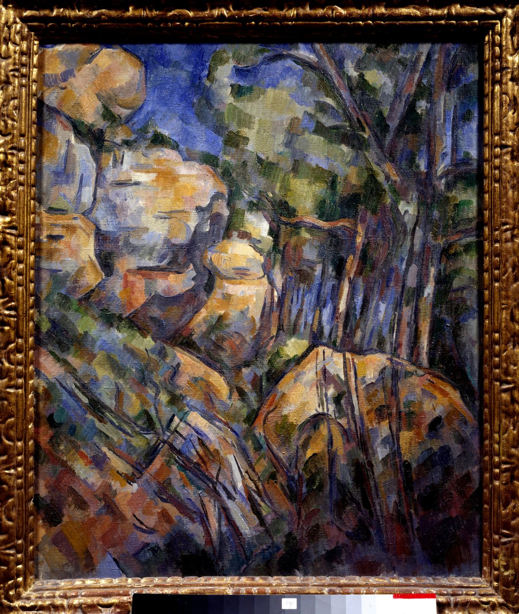 صخرة بالقرب من الكهوف فوق القلعة السوداء لوحة بول سيزان (1839-1906) 1904 صن. 0،65x0،54 م باريس ، متحف دورسيه. - صخرة بالقرب من الكهوف فوق القلعة السوداء. لوحة بول سيزان (1839-1906) بواسطة بول سيزان