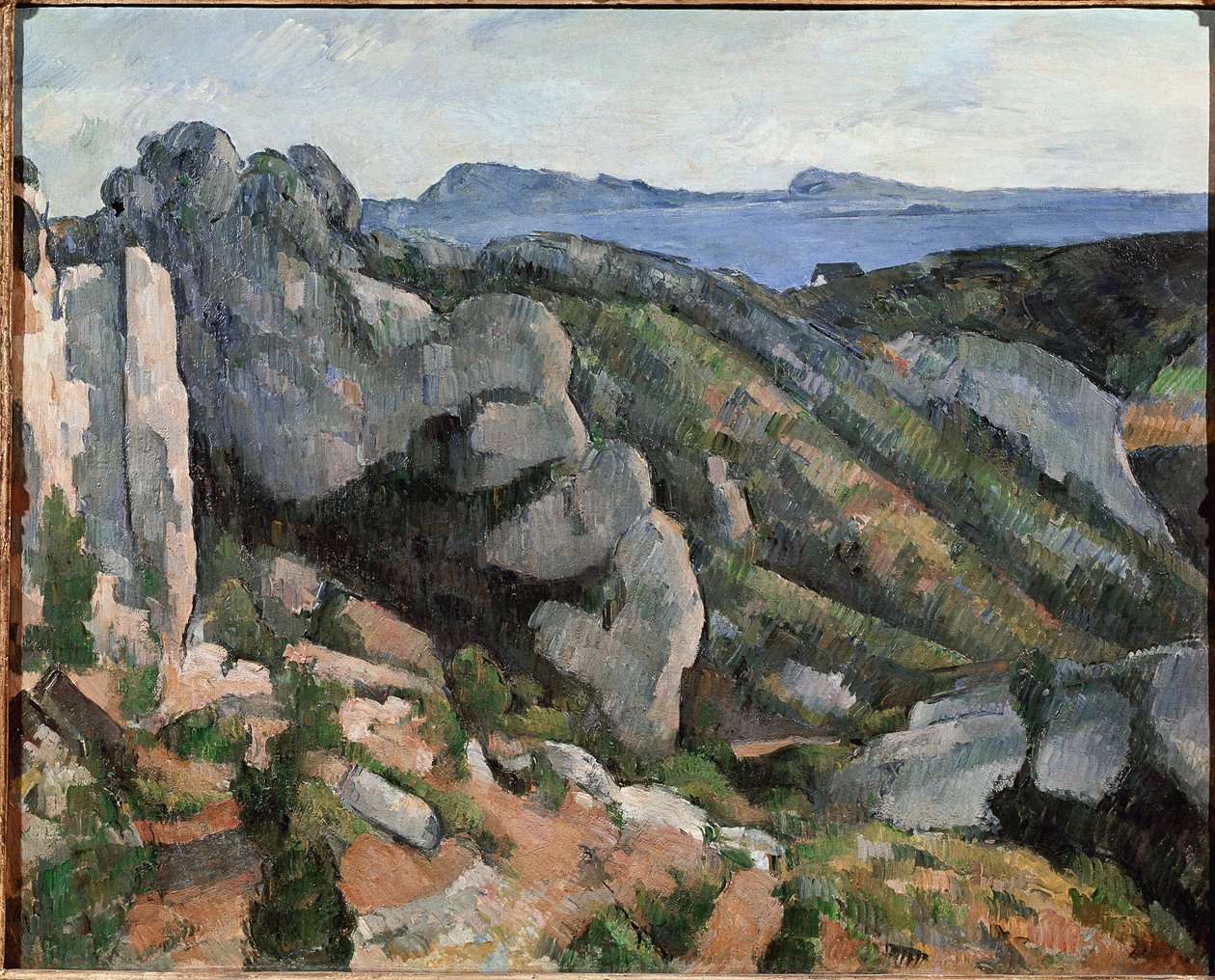 الصخور في Estaque (زيت على قماش بواسطة بول سيزان