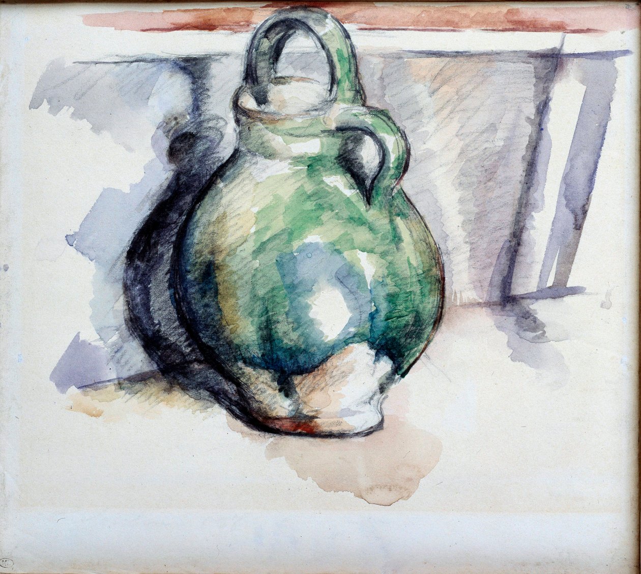 The Green Jug Watercolor ومنجم الرصاص بواسطة Paul Cezanne (1839-1906) 1885 باريس ، متحف اللوفر بواسطة بول سيزان