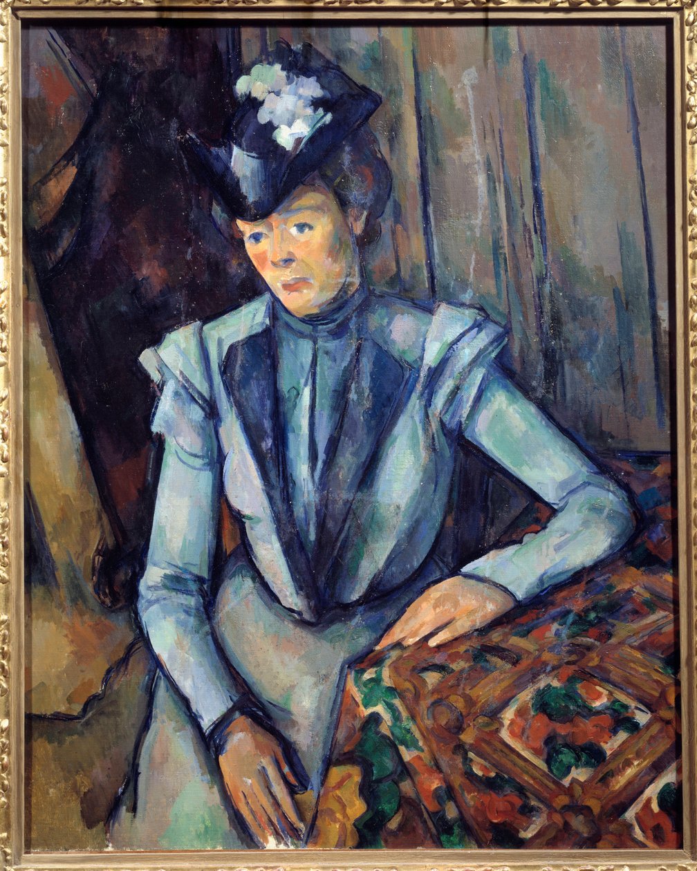 امرأة باللون الأزرق. لوحة بول سيزان (1839 - 1906) بواسطة بول سيزان