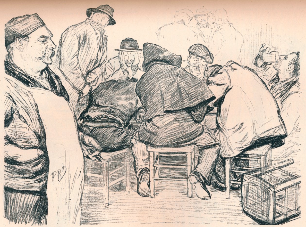 "ممون للمرطبات السائلة للأناركيين" ، c1895 بواسطة بول تشارلز رينوار