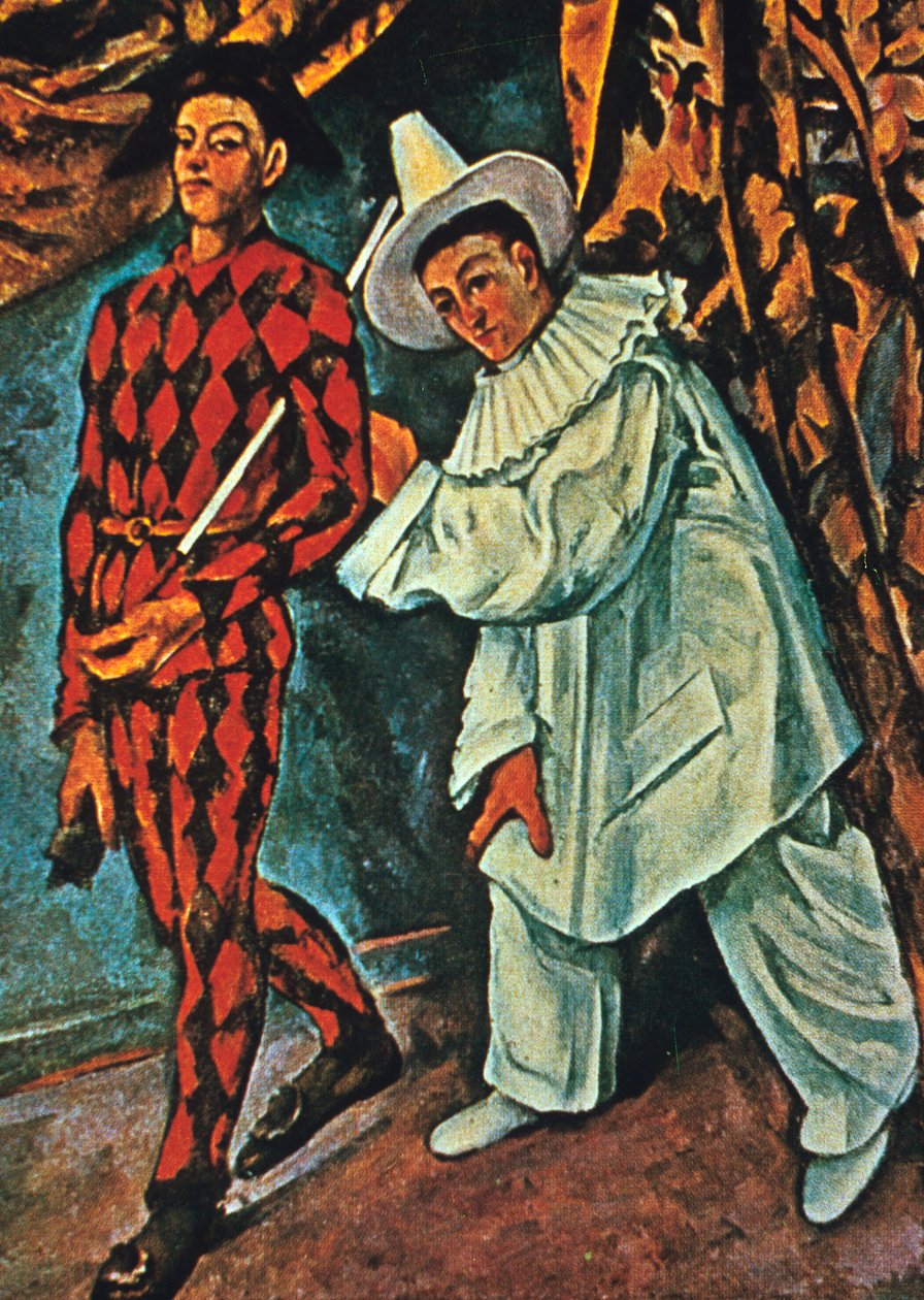 Arlequin و Pierrot ، 1888 بواسطة بول سيزان