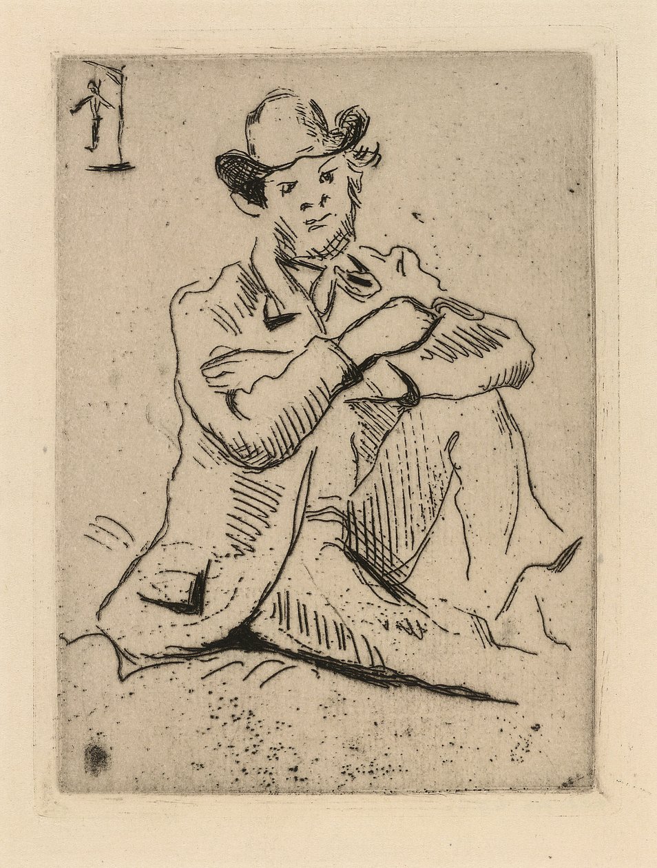 Guillaumin مع الرجل المشنوق بواسطة بول سيزان
