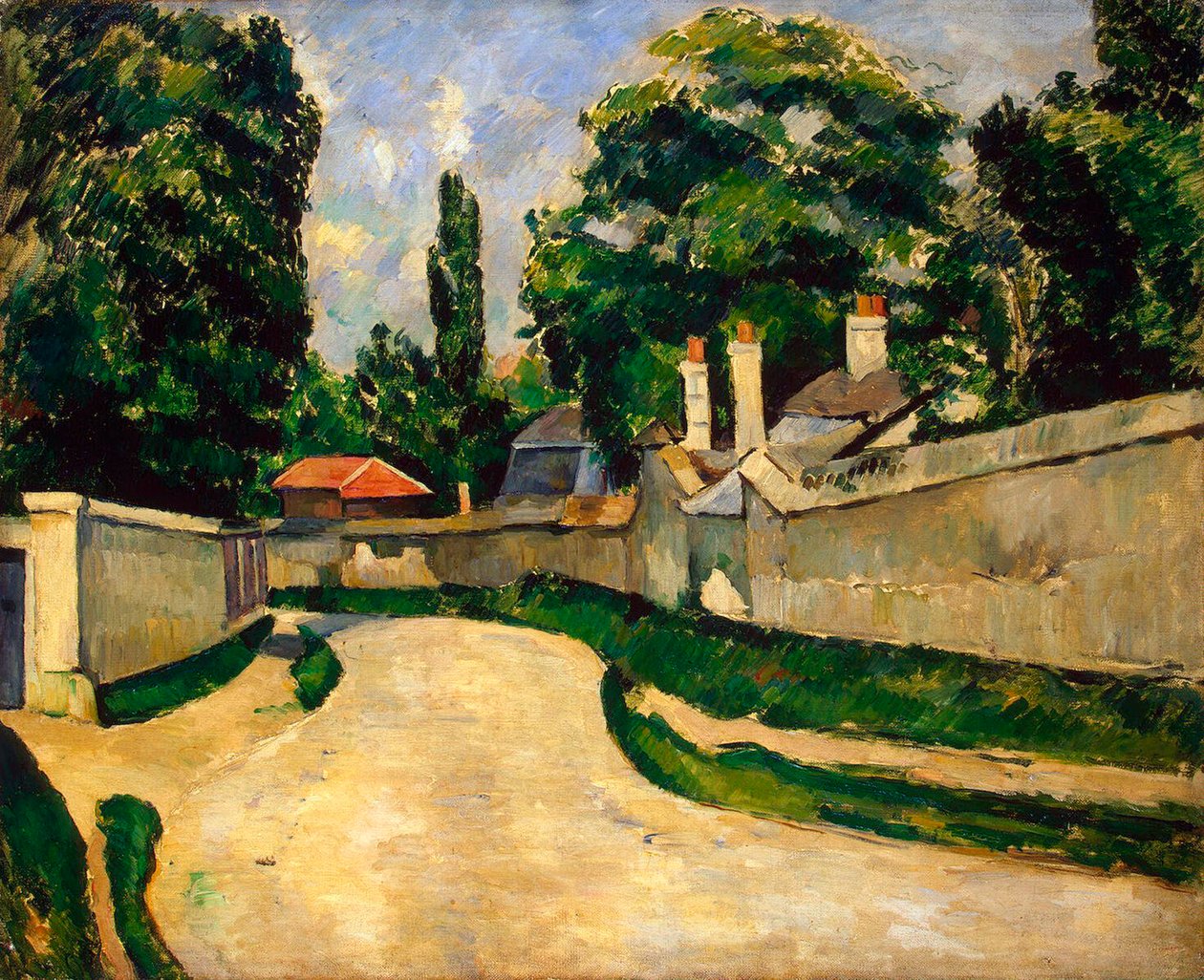 منازل على طول الطريق ، c1881 بواسطة بول سيزان
