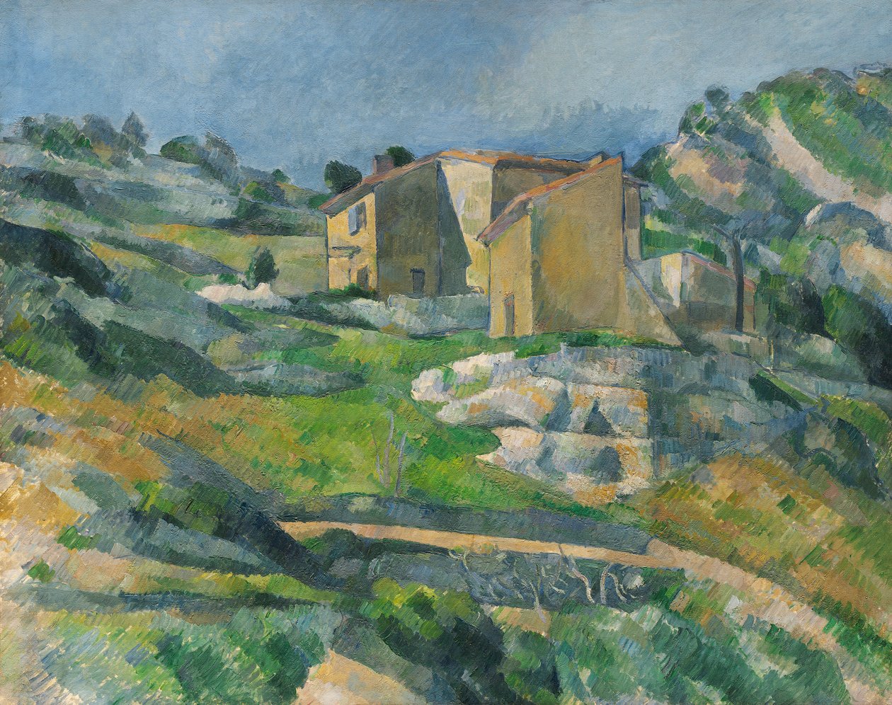 منازل في بروفانس: وادي Riaux بالقرب من L&39;Estaque ، c.1833 بواسطة بول سيزان