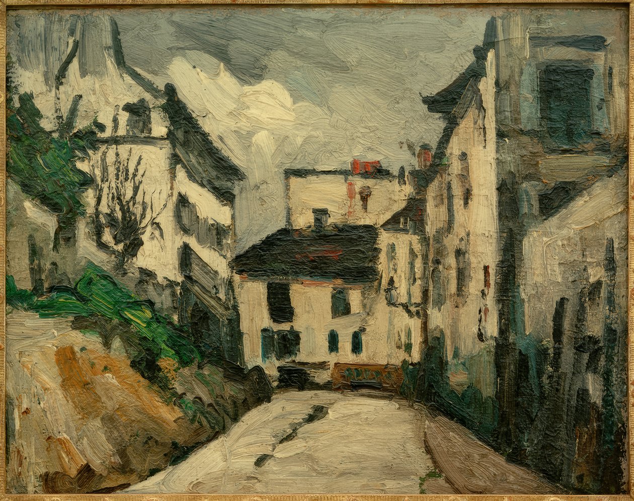 Rue des Saules في مونتمارتر بواسطة بول سيزان
