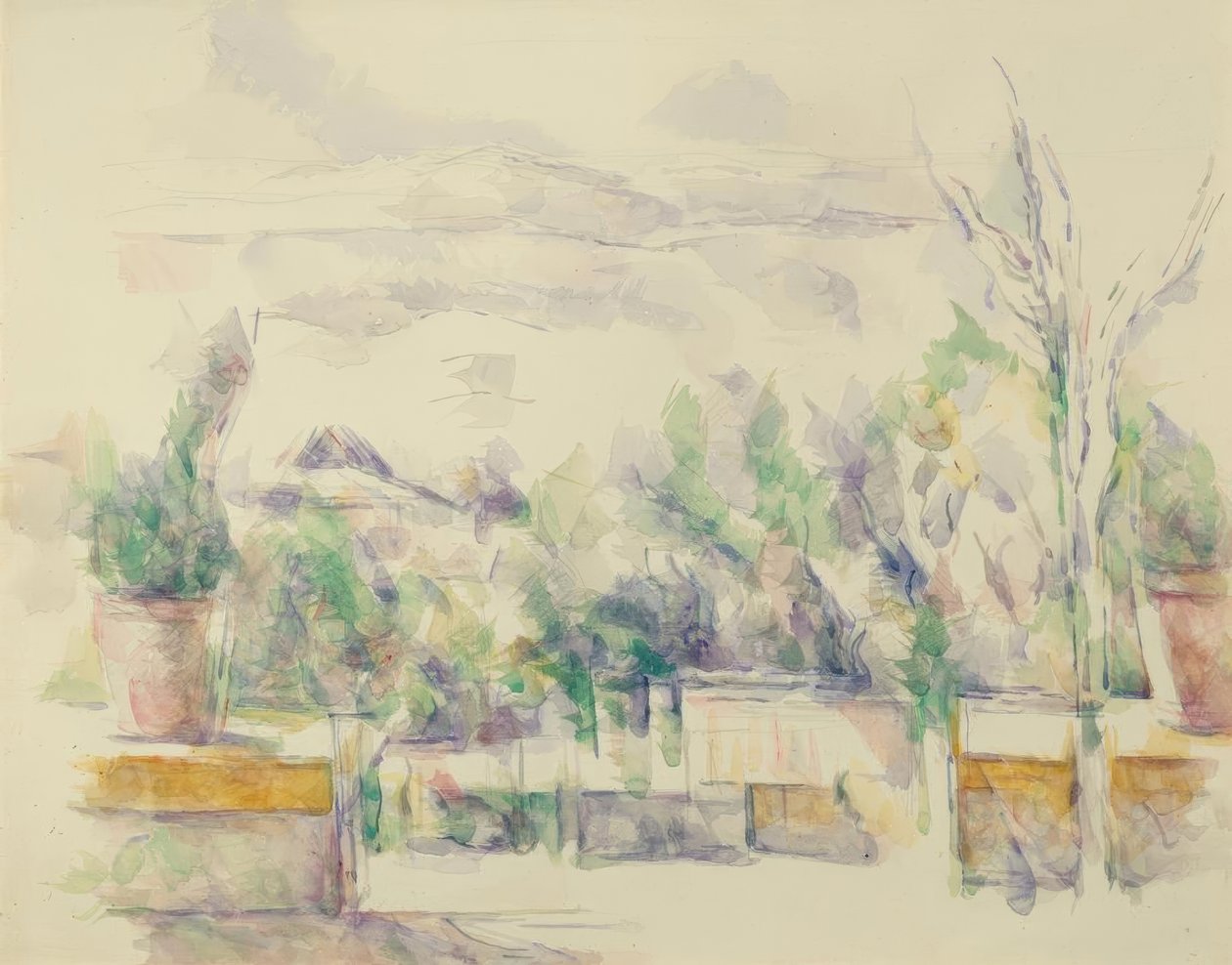 تراس Jardin des Lauves بواسطة بول سيزان