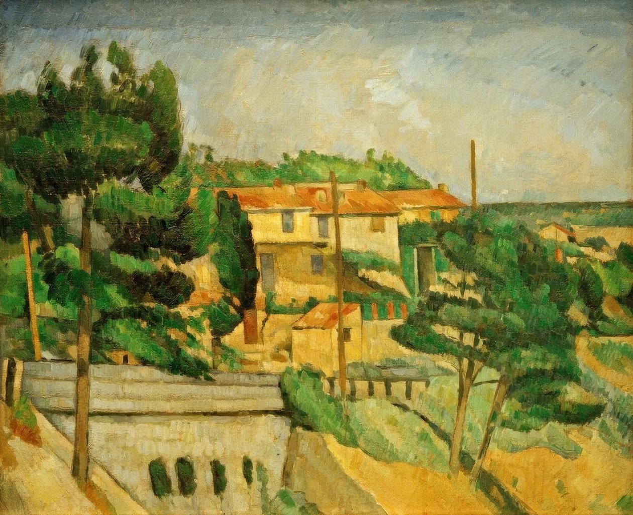 الجسر في L&39;Estaque بواسطة بول سيزان