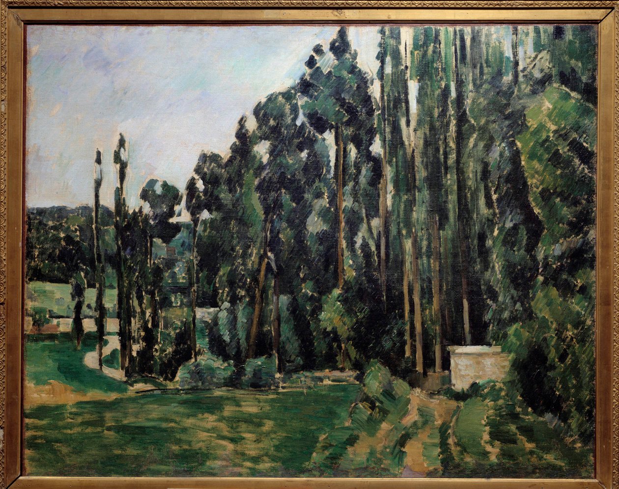 لوحة ليه بوبلار بقلم بول سيزان (1839-1906) 1879 صن. 0،65x0،81 م باريس ، متحف دورسيه بواسطة بول سيزان