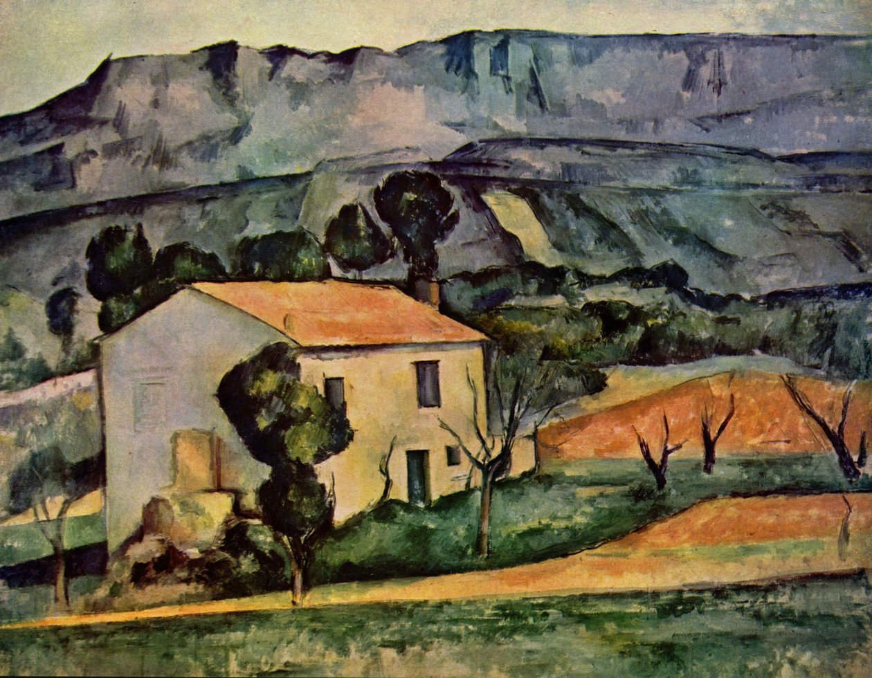 منزل أمام Sainte-Victoire بالقرب من Gardanne بواسطة بول سيزان