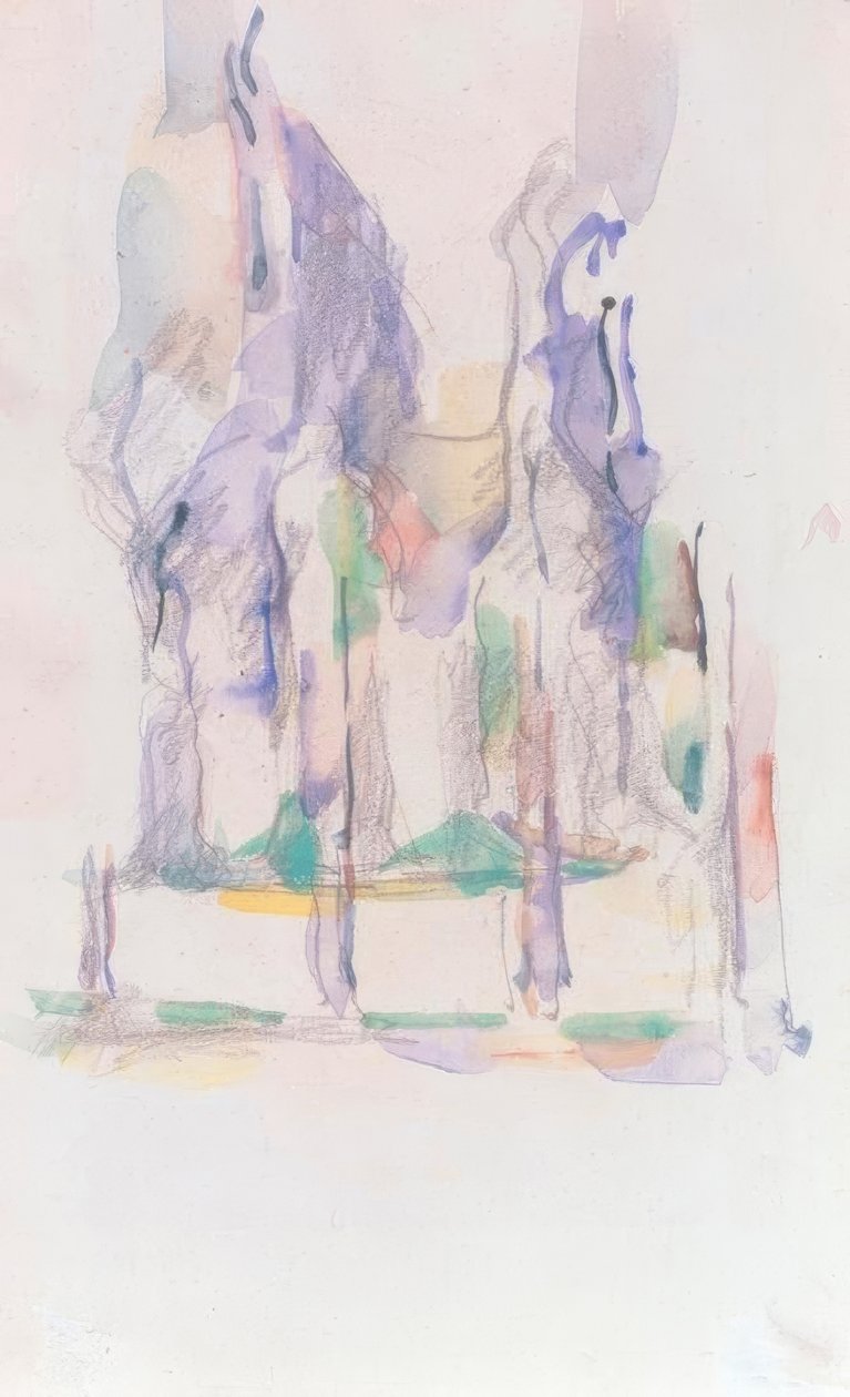 P.Cézanne ، Baumgruppe بواسطة بول سيزان