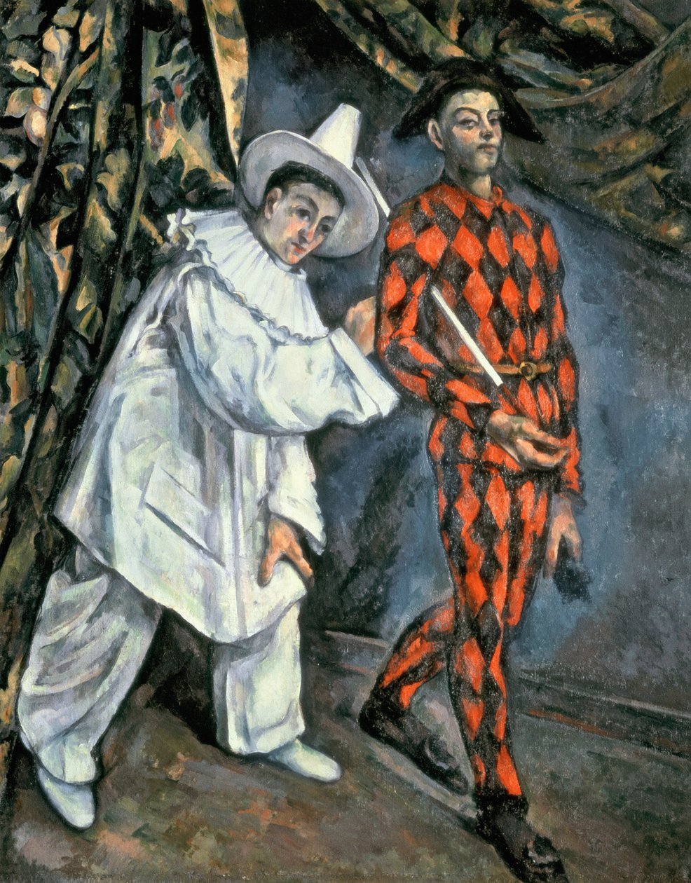 Pierrot and Harlequin (Mardi Gras) ، 1888 بواسطة بول سيزان