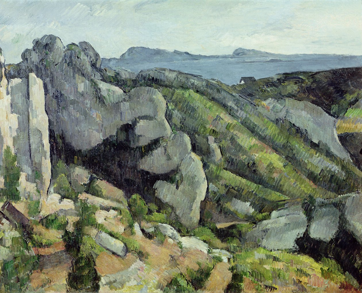 الصخور في L&39;Estaque ، 1879-1882 بواسطة بول سيزان