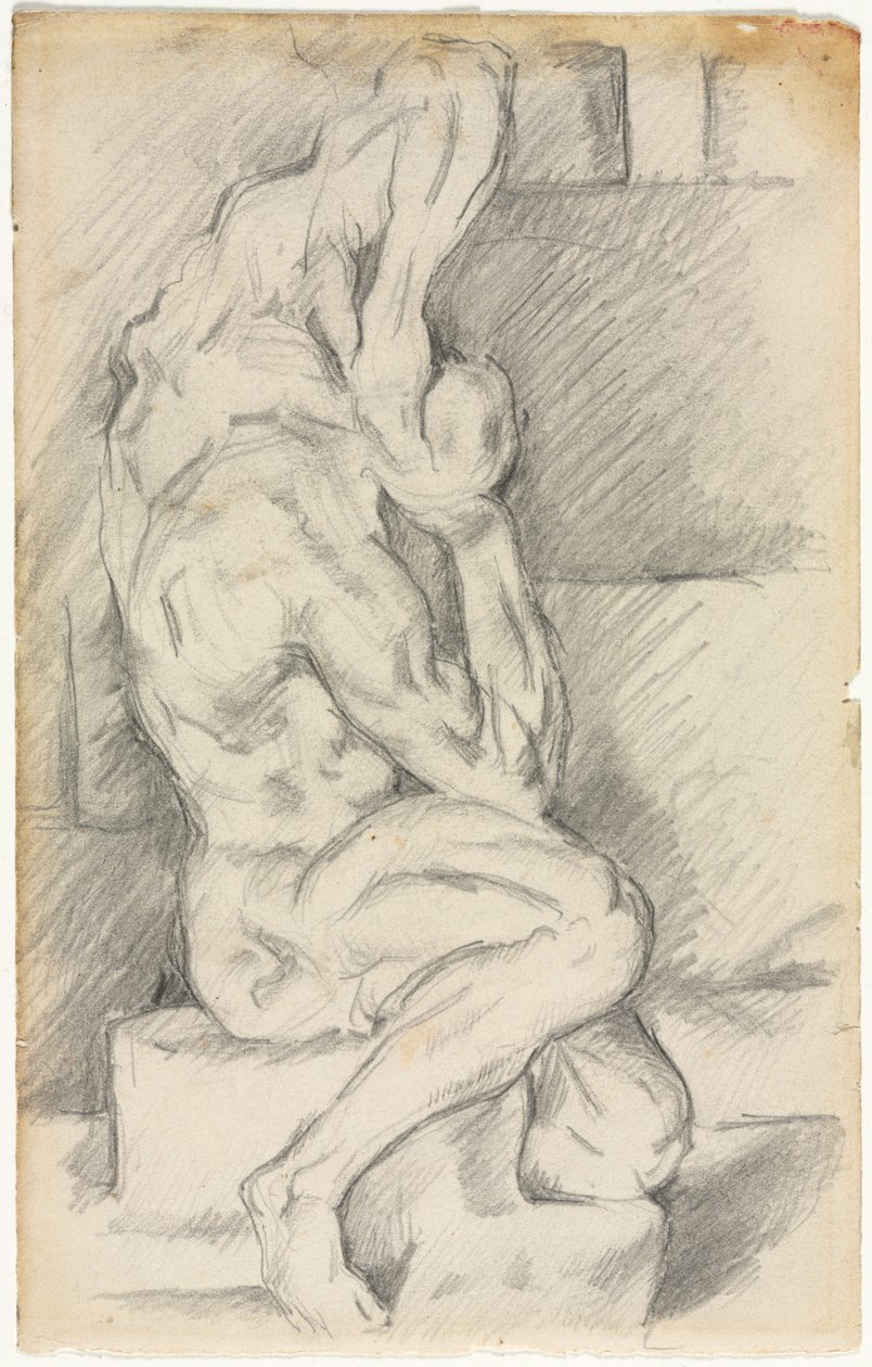 رسم النحت التشريحي ، 188184. بواسطة بول سيزان