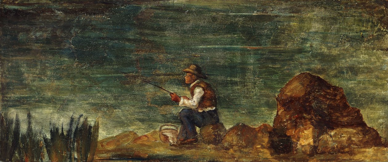 الصياد على الصخرة ؛ Le Pecheur au Rocher ، 1862-1864 بواسطة بول سيزان