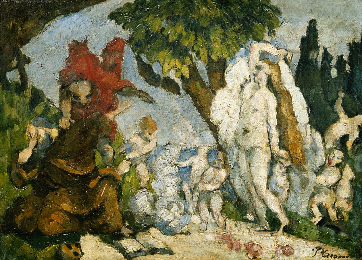إغراء القديس أنطونيوس ؛ إغراء القديس ، ج .1874 بواسطة بول سيزان