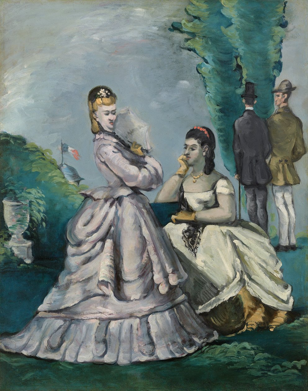 المحادثة ، 1870-1871 بواسطة بول سيزان