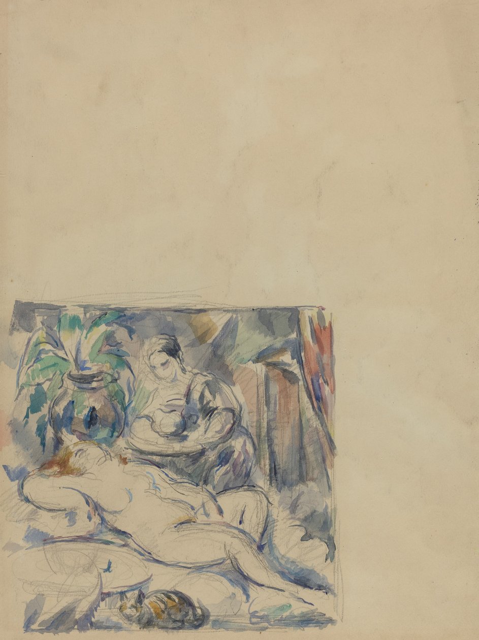 الاستيقاظ ، ج. 1880. بواسطة بول سيزان