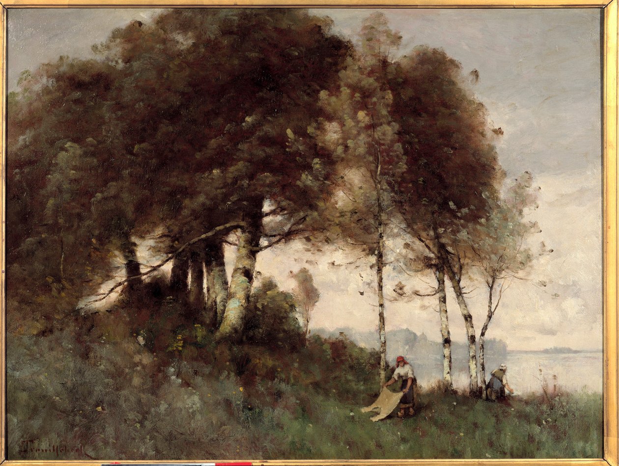 Les washeuses بواسطة Paul Desire Trouillebert (1829-1900) في القرن التاسع عشر بواسطة بول ديزاير ترويلبرت