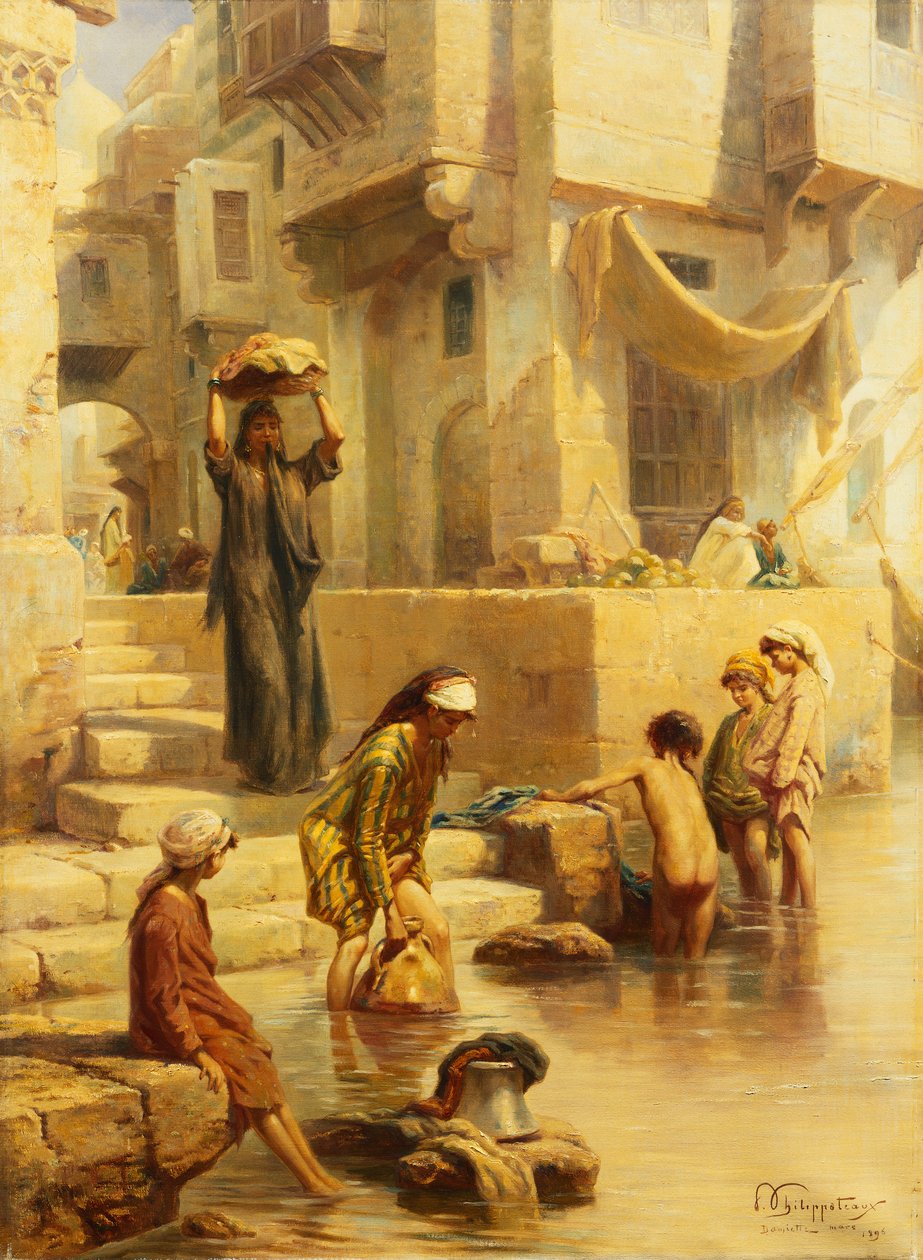 السباحون ، 1896 بواسطة بول دومينيك فيليبوتو