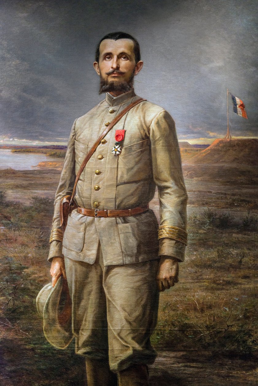 تفاصيل لوحة "" Le Commandant Marchand "" (جان بابتيست - جان بابتيست مارشان بواسطة بول دومينيك فيليبوتو