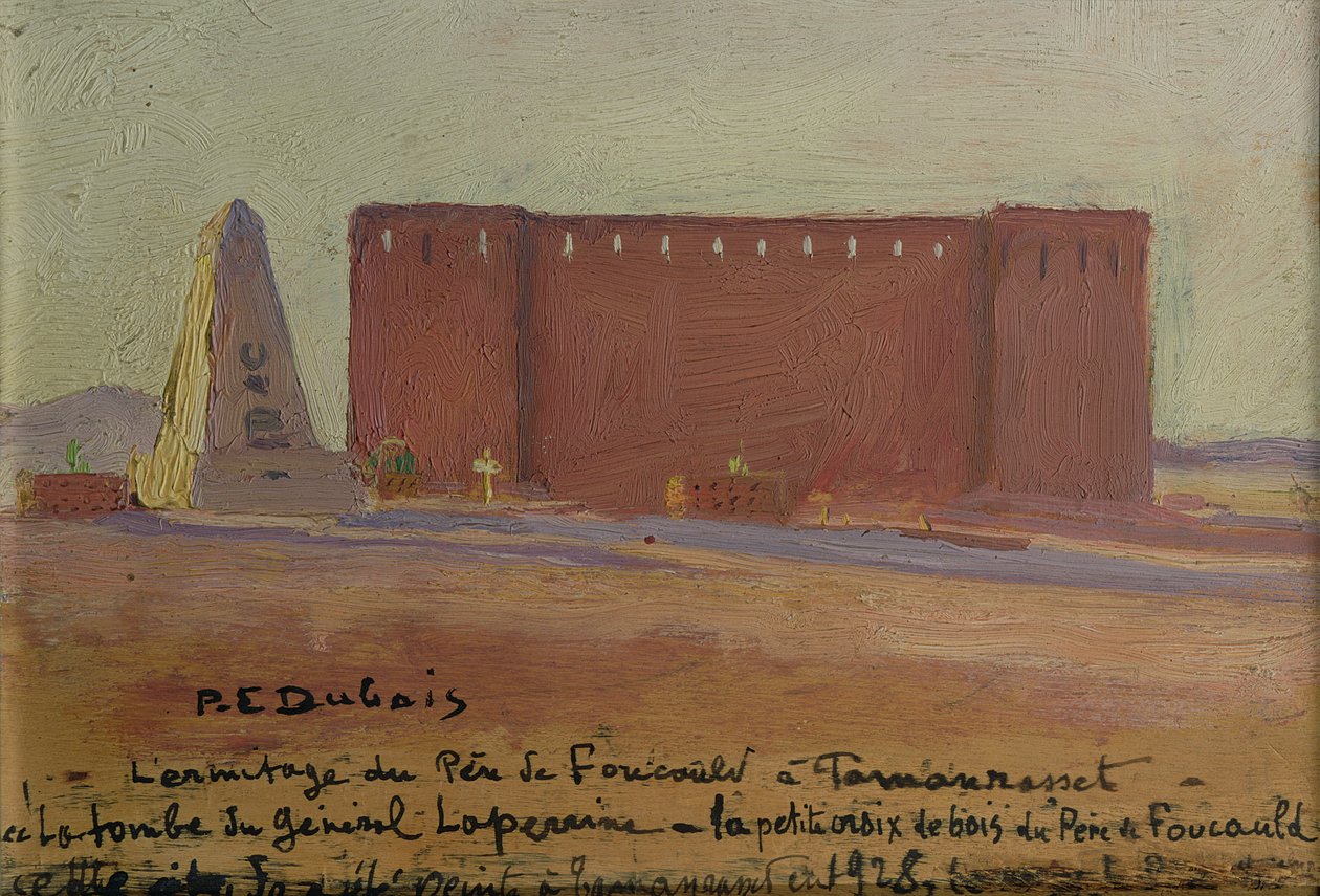 محبسة الأب شارل يوجين دي فوكو (1858-1916) في تمنراست بواسطة بول إيلي دوبوا