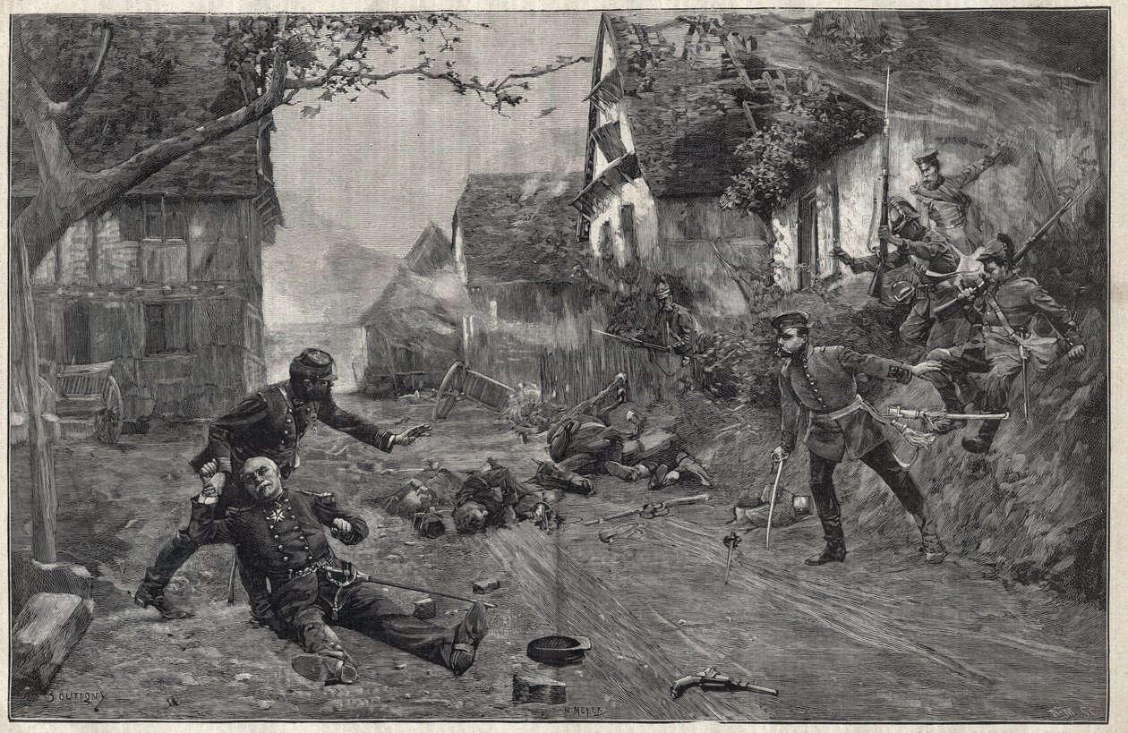 حرب 1870-1871 - في معركة Woerth (أو معركة Froeschwiller Woerth ، Froeschwiller-Woerth) ، 6 أغسطس بواسطة بول إميل بوتيني