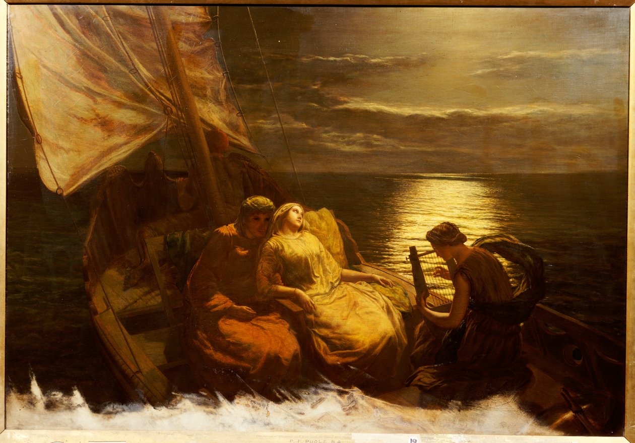 هروب Glaucus و Ione ، مع Blind Girl Nydia ، من Pompeii ، 1860 بواسطة بول فالكونر بول