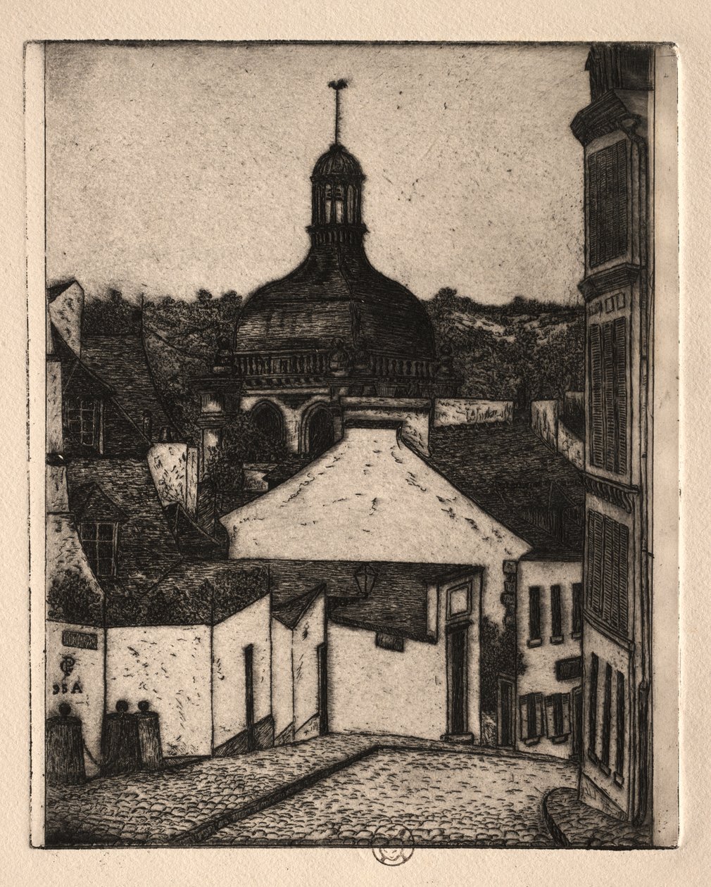 Six Etchings: شارع نوتردام ، بونتواز بواسطة بول جاشت