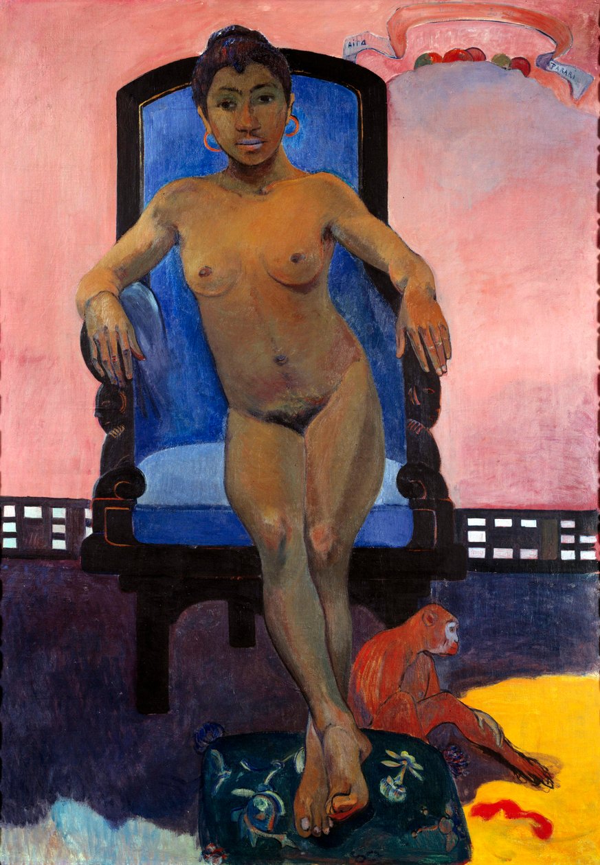 Aita Tamari Vahine Judith Te Parari, Portrait of Annah the Javanese, Painting by Paul Gauguin (1848-1903) بواسطة بول غوغان