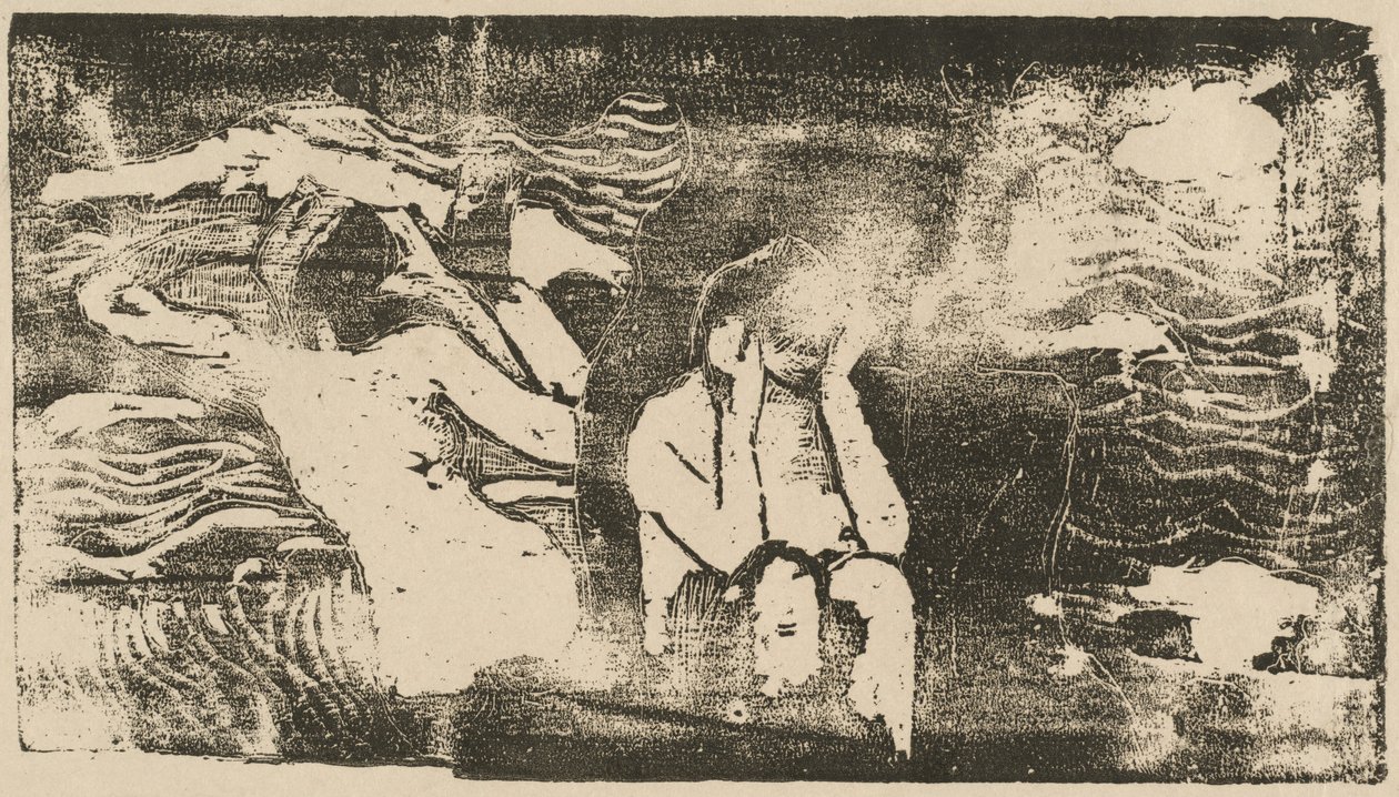 في Black Rocks Aux noires ، في عام 1895 أو بعده. بواسطة بول غوغان
