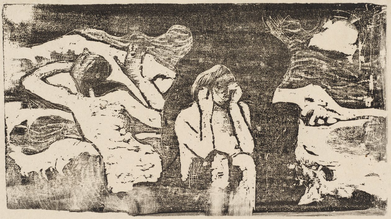 في Black Rocks Aux noires ، في عام 1895 أو بعده. بواسطة بول غوغان