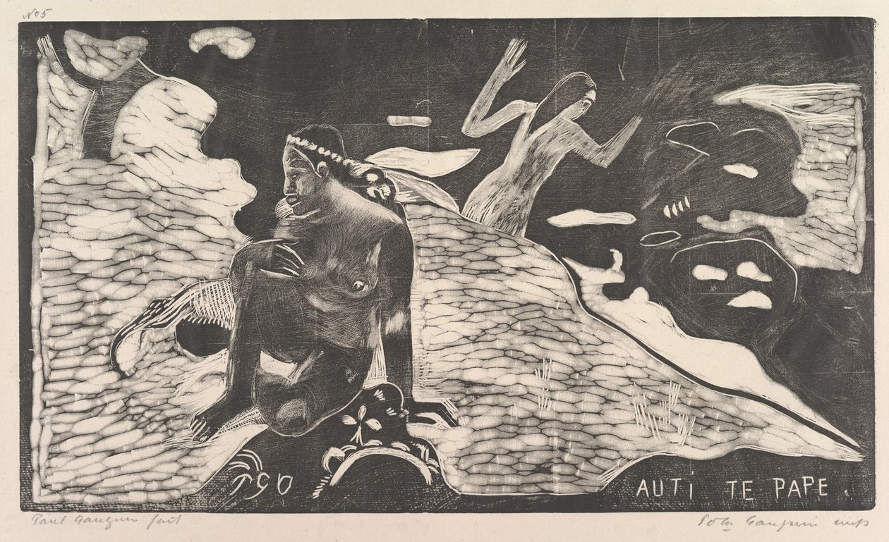 Auti Te Pape ، 1893-94. بواسطة بول غوغان